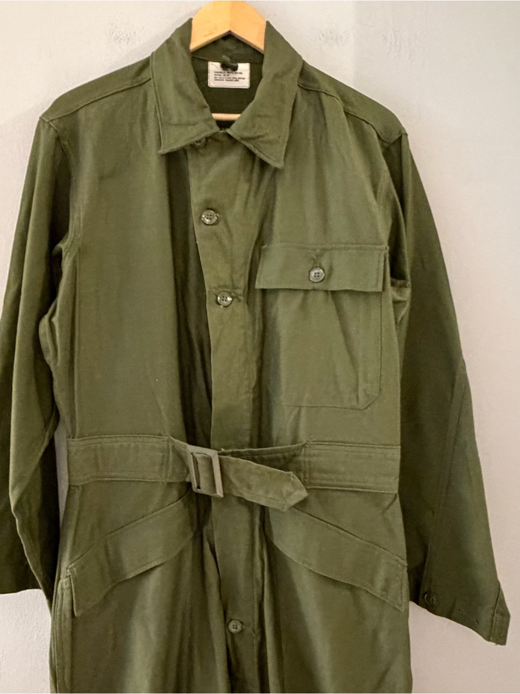 Vintage 1967 Vietnam Era Us Army Coverall